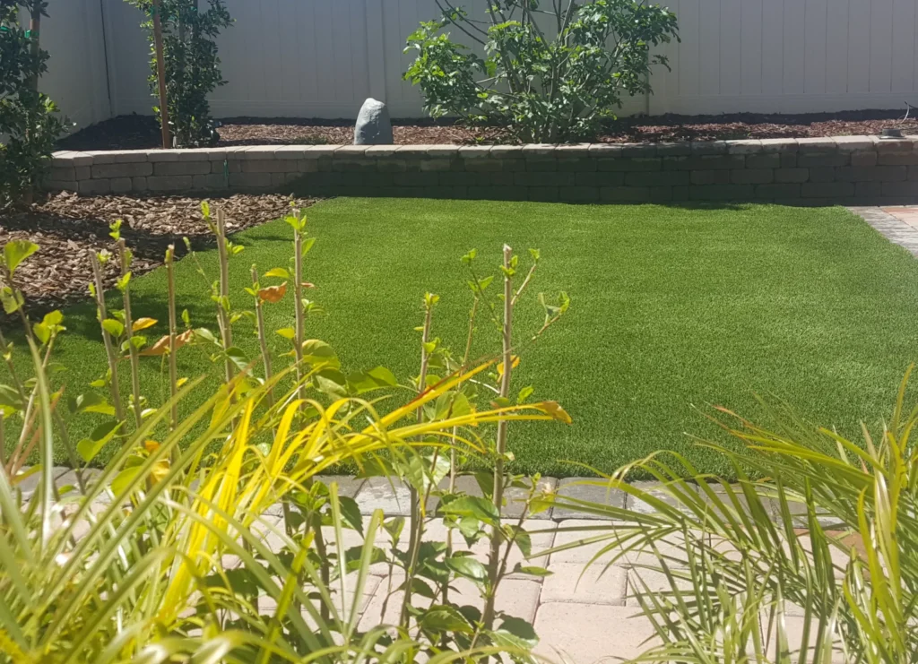 Synthetic Grass Techs, Hydro Flow 98 Olive, Artificial Grass front yard installation, Menifee CA.