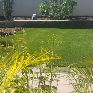 Synthetic Grass Techs, Hydro Flow 98 Olive, Artificial Grass front yard installation, Menifee CA.