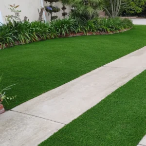 Synthetic Grass Techs, Evo 6 Synthetic Grass front yard artificial grass installation, Irvine CA.