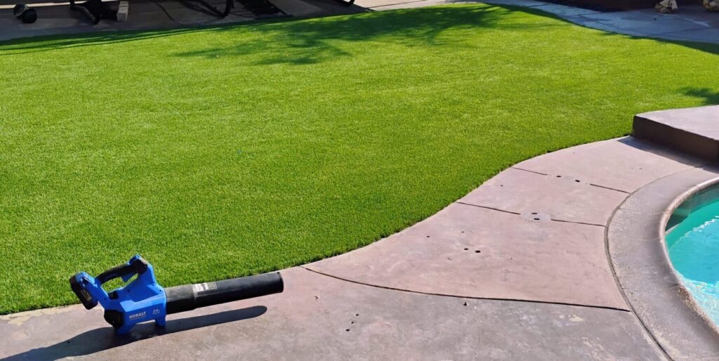 So Natural 70, Synthetic Grass Techs, Backyard installation, Menifee CA.