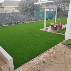 Synthetic Grass Techs Evo2 backyard Installation photo