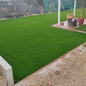 Synthetic Grass Techs Evo2 backyard Installation photo